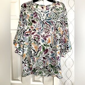 Anne Cole small colorful rayon beach cover-up